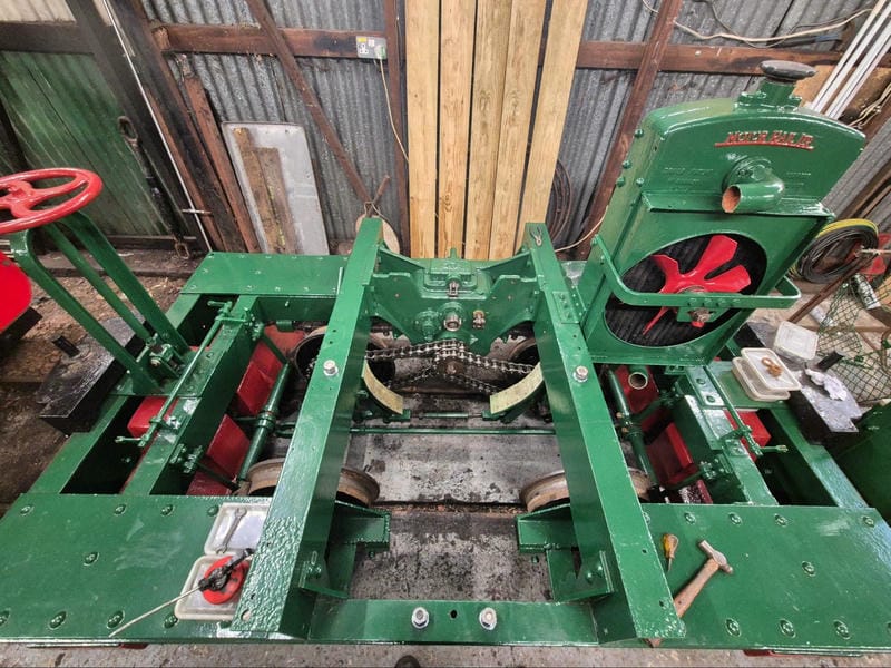 5713’s radiator and flywheel brake re-attached